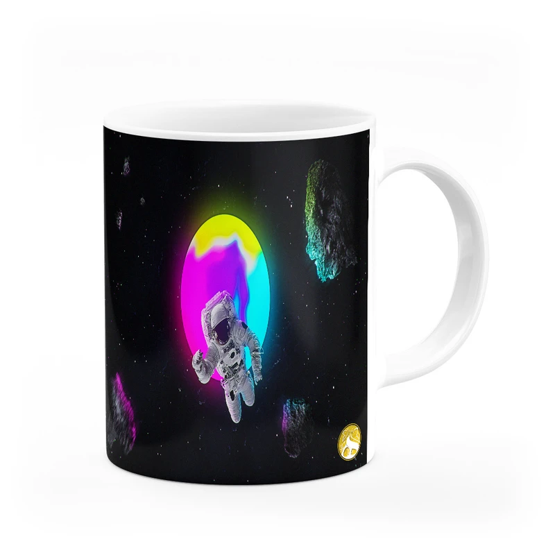 ماگ هومرو طرح گلکسی کهکشان فضانورد مدل MG8715