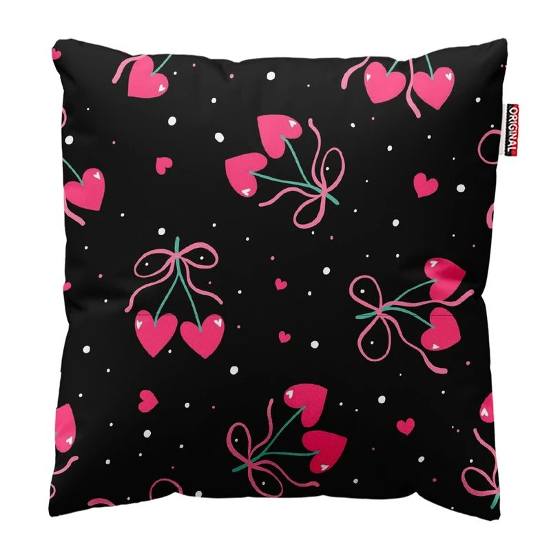 کوسن پاد آفرین طرح قلب کد 1618 سایز 30*30 سانتی متر