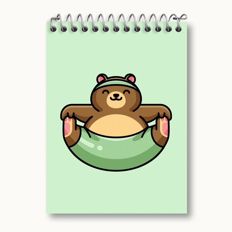 دفتر یادداشت 50 برگ خندالو مدل حیوانات بامزه خرس کد 28385