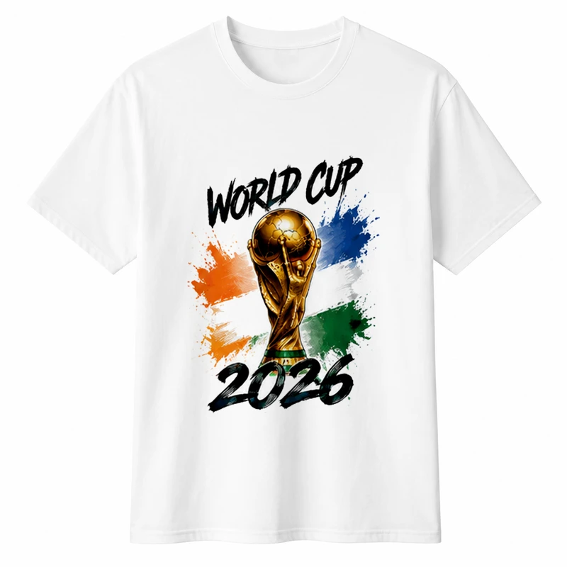 تی‌شرت آستین کوتاه یقه گرد مردانه مدل A72 مدل جام جهانی 2026