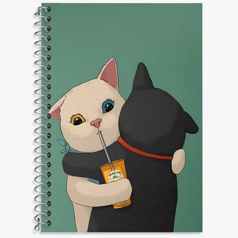 دفتر نت موسیقی 50 برگ خندالو طرح گربه های بامزه کد N4008