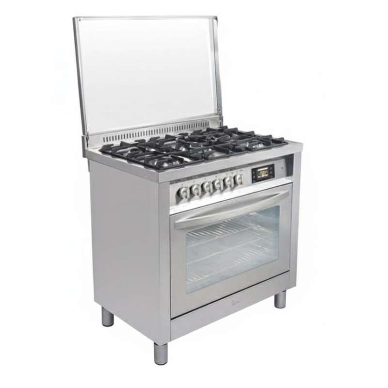 اجاق گاز فر دار پنج شعله اخوان مدل M2-EDTS