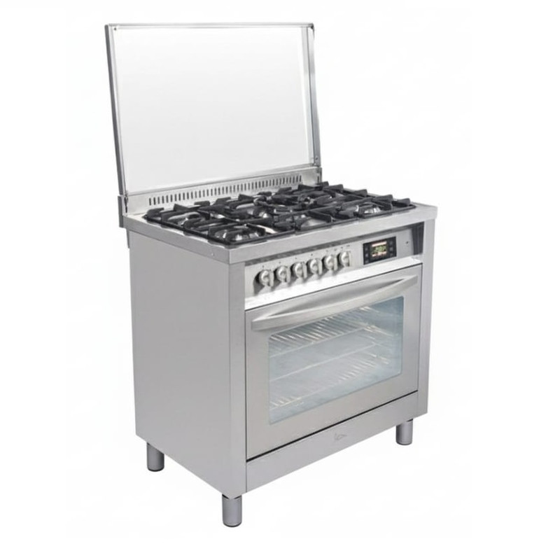 اجاق گاز فر دار پنج شعله اخوان مدل M2-EDTS