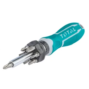 پیچ گوشتی جغجغه ایی توتال مدل TACSD30086 مجموعه 8 عددی