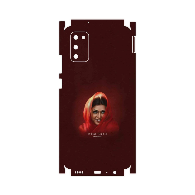 برچسب پوششی ماهوت مدل Portrait of an Indian Woman-FullSkin مناسب برای گوشی موبایل سامسونگ Galaxy M02s