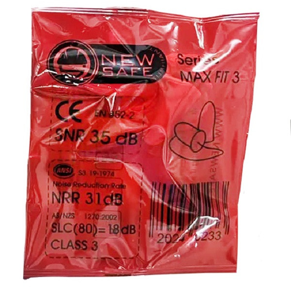 گوش گیر نیوسیف مدل 3 MAX FIT بسته 20 عددی