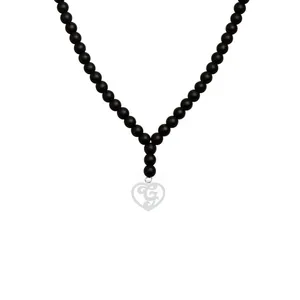 گردنبند نقره زنانه هایکا مدل قلب و حرف G کد  n.ha1-763