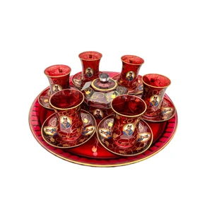 سرویس چای خوری 15 پارچه 6 نفره مدل شاه عباسی