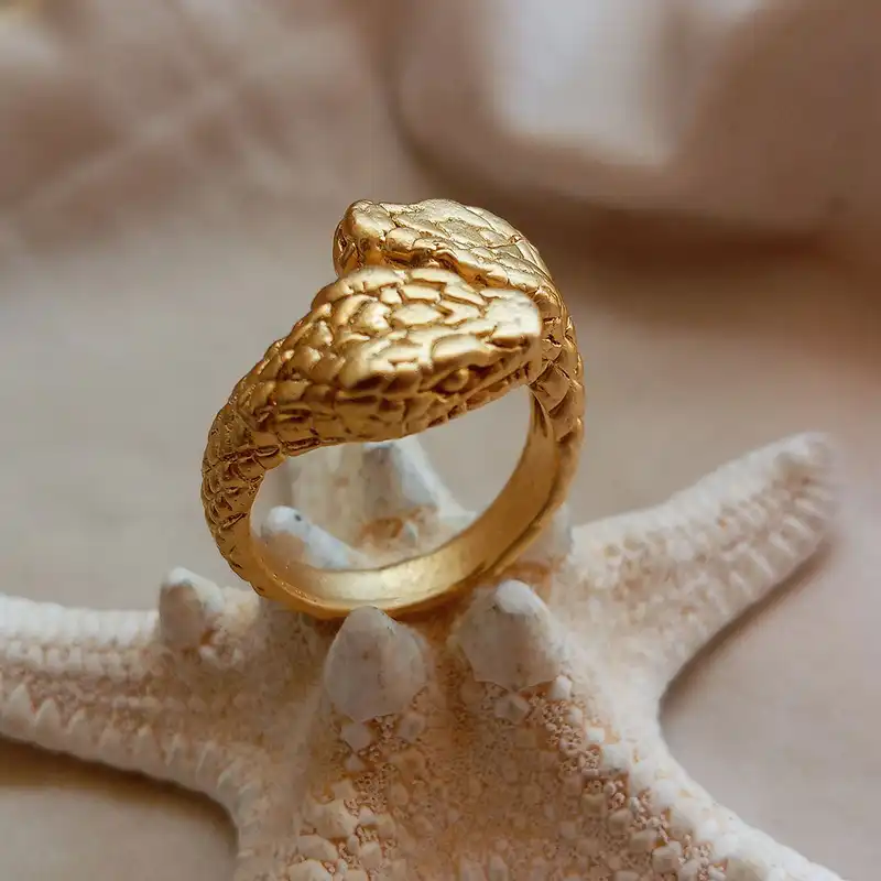 انگشتر مدل مار کد SN-76-GOL