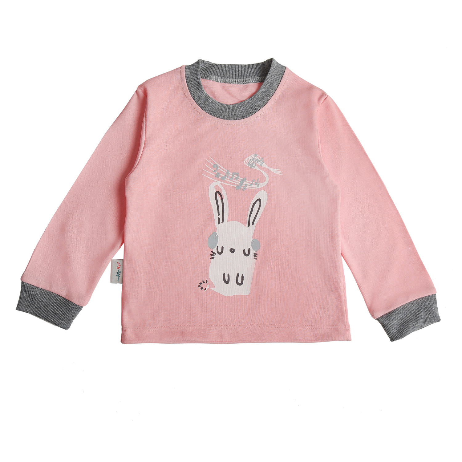 ست تی شرت آستین بلند و شلوار بچگانه سپیدپوش مدل خرگوش و موزیک -  - 11