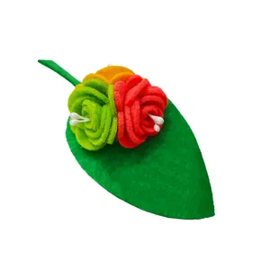گیره مو دخترانه مدل رز نمدی