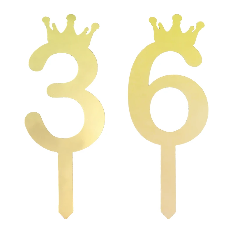 تاپر کیک هانستو مدل عدد 36 کد TPN36 بسته 2 عددی