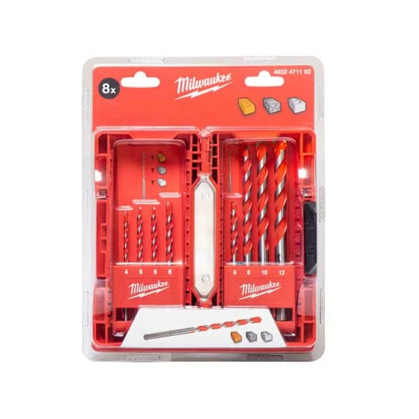 مته بتن میلواکی مدل 4932471192 مجموعه 8 عددی