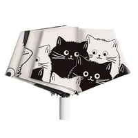 چتر 8 پره گلد ایر&nbsp;مدل Hello Cat قطر 100 سانتی&zwnj;متر