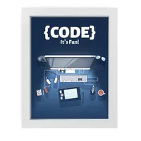 تابلو 10×15 طرح برنامه نویسی مدل Code Its fun