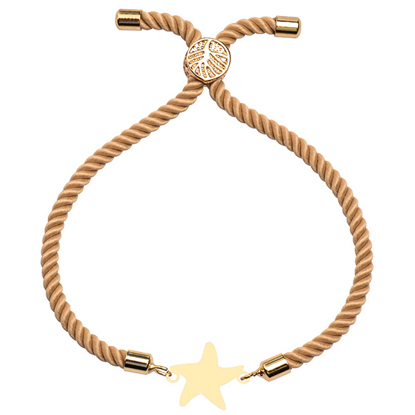دستبند طلا 18 عیار دخترانه کرابو طرح ستاره مدل Krd1631