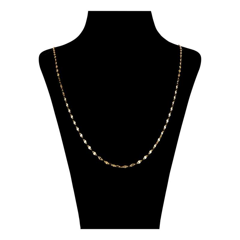 زنجیر طلا 18 عیار زنانه گلدم طرح پولکی مدل PE-3070027