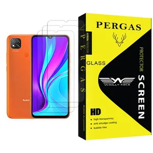 Waily Nice Pergas Glass MIX003 Screen Protector For Xiaomi Redmi 9 (India) Pack Of 3