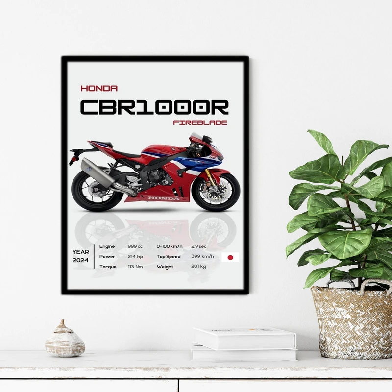 تابلو آتریسا طرح موتور CBR مدل ATCBR26 فریم مشکی