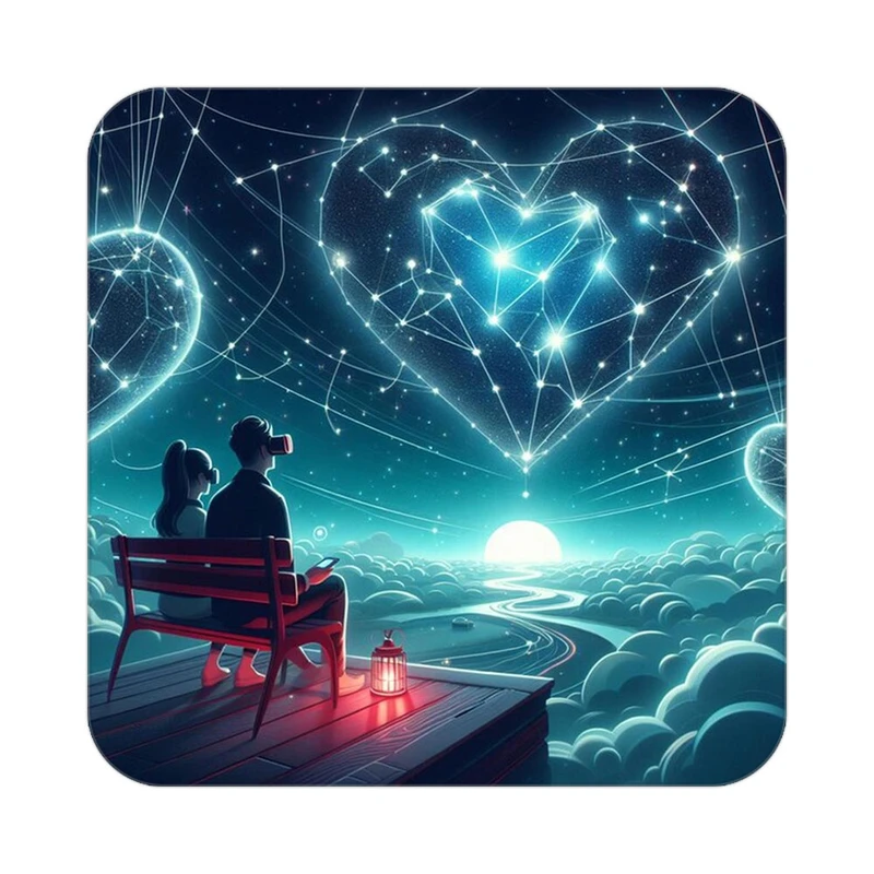 زیر لیوانی کاکتی مدل عاشقانه کد mp11739