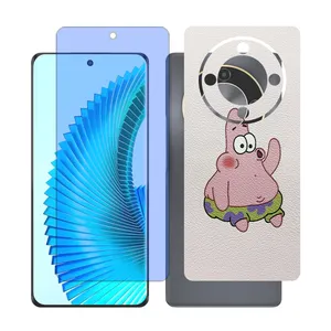 Glass together model anti blue screen protector suitable for Honor X9b mobile phone with back cover sticker