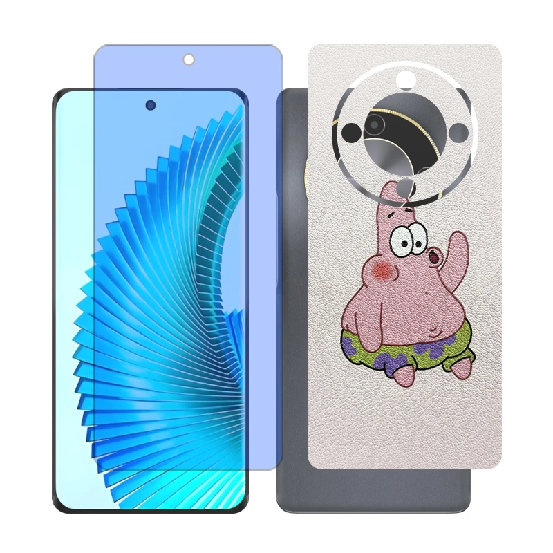 محافظ صفحه نمایش آنتی بلو گلس مدل Together مناسب برای گوشی موبایل آنر X9b به همراه برچسب پوششی پشت گوشی 