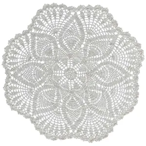 رومیزی بافتنی طرح خورشید