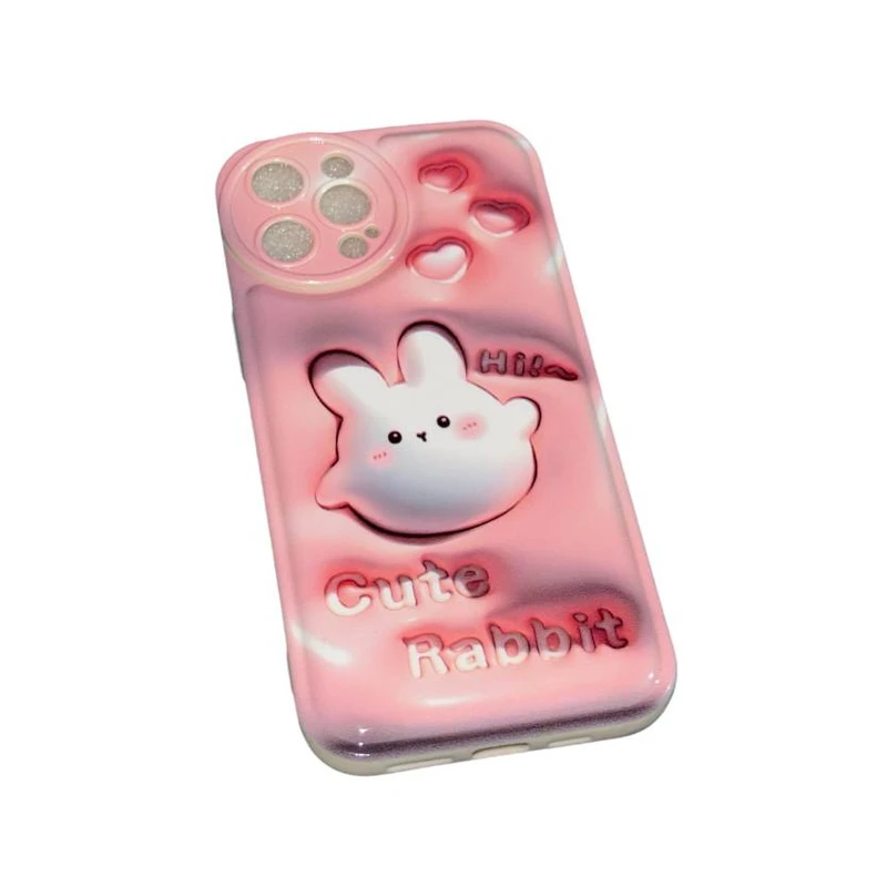 کاور طرح Rabbit  سه بعدی کد 6464 مناسب برای گوشی موبایل اپل Iphone 12 pro