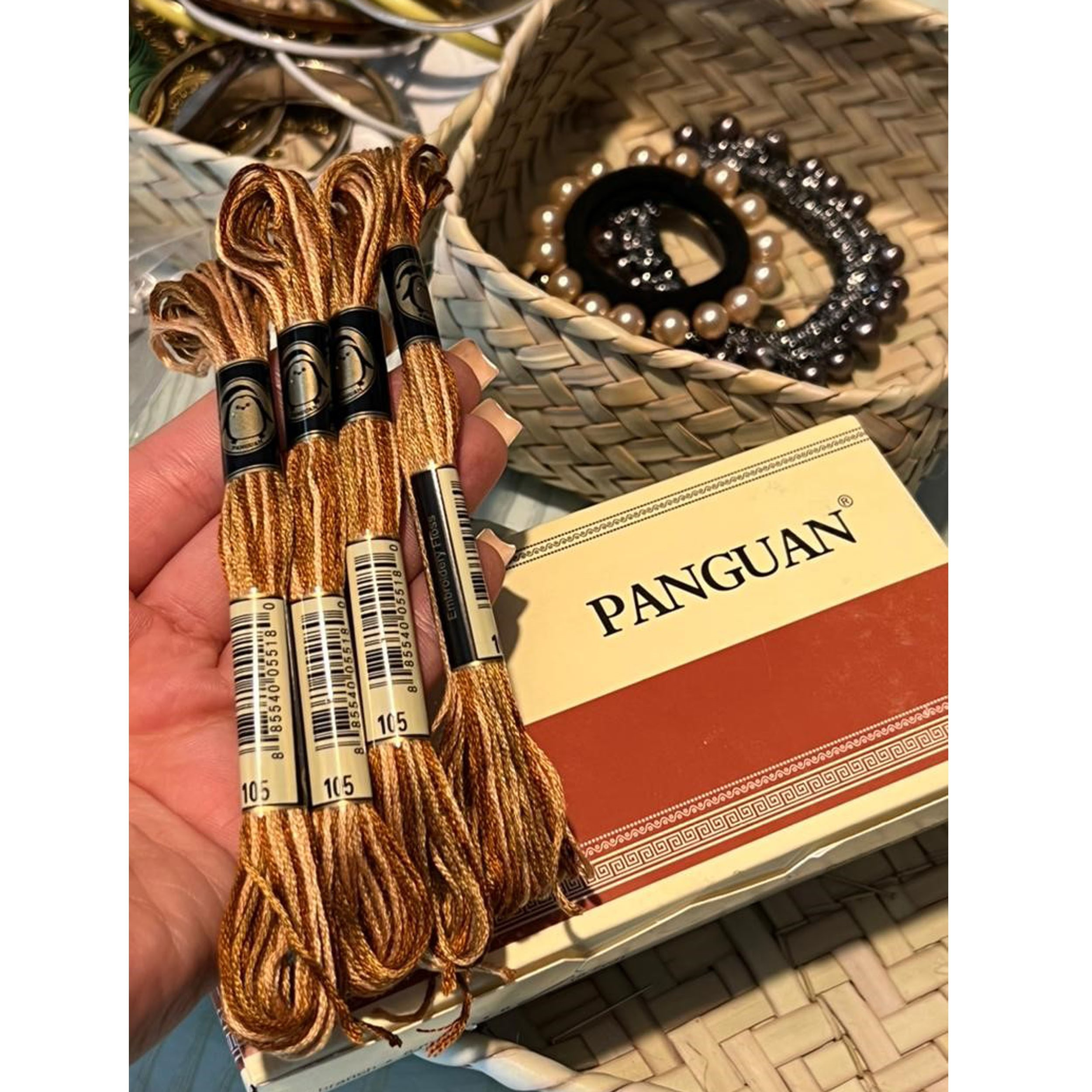 نخ گلدوزی پنگوئن مدل PNG-06 کد P-105 مجموعه 6 عددی