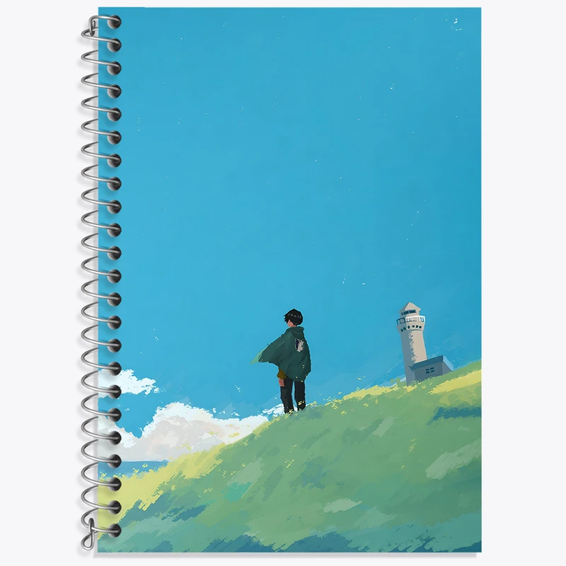 دفتر نت موسیقی 50 برگ خندالو طرح انیمه اتک اف تایتان کد N3635