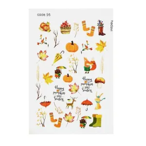 برچسب لنز ناخن طرح پاییزی کد C-96