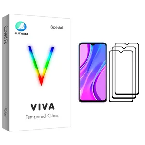 Junbo Viva Glass Screen Protector For Xiaomi Redmi 9 Pack Of 3
