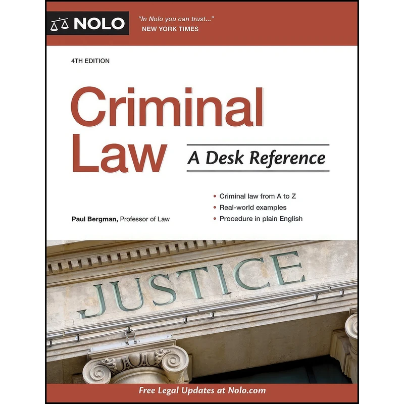 کتاب Criminal Law اثر Paul Bergman انتشارات NOLO