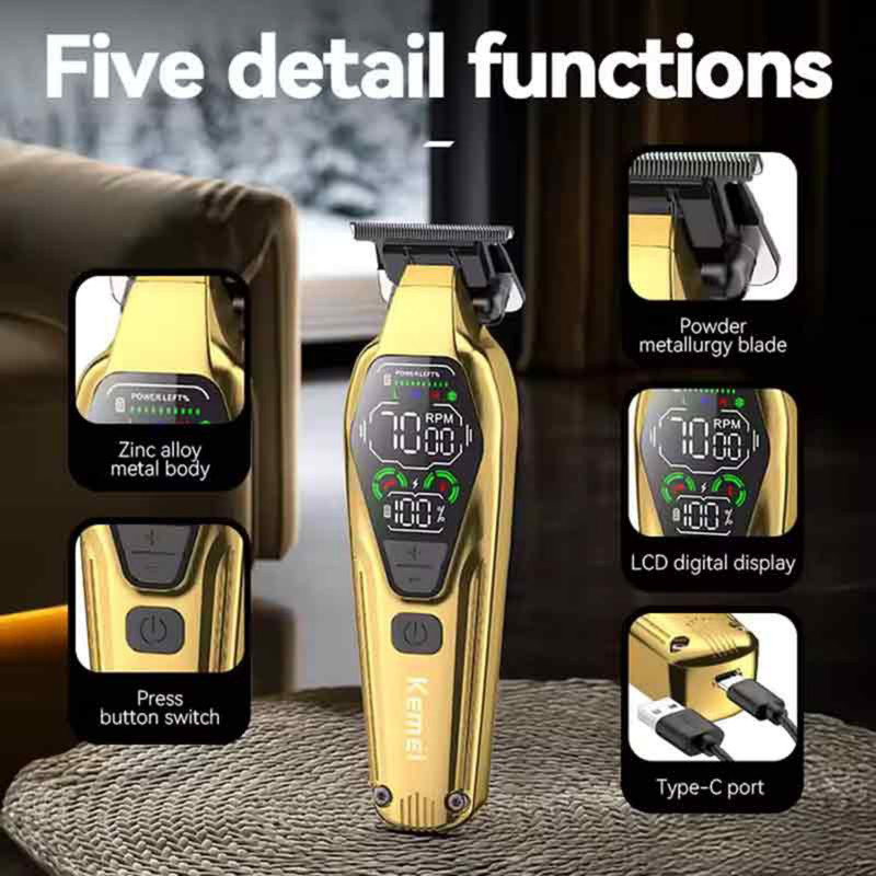 ماشین اصلاح موی سر و صورت کیمی مدل km-8551 مجموعه 3 عددی