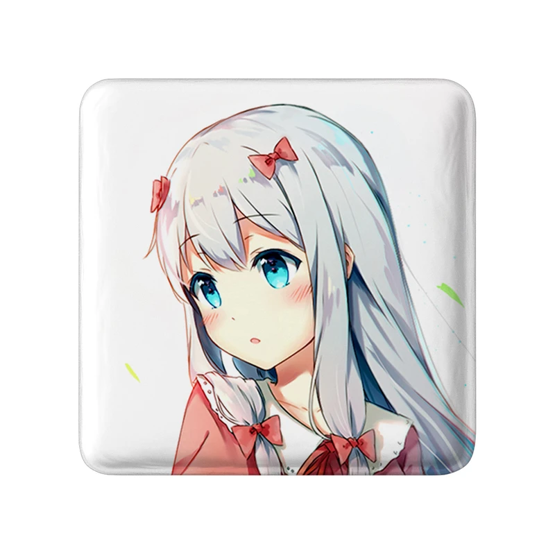 مگنت خندالو طرح ساگیری انیمه ارومانگا سنسی Eromanga Sensei  مدل مربعی کد 22700
