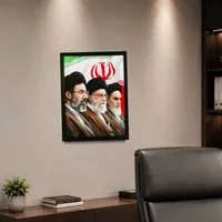 قاب عکس مدل رهبری معظم انقلاب مدل blk01 قاب مشکی
