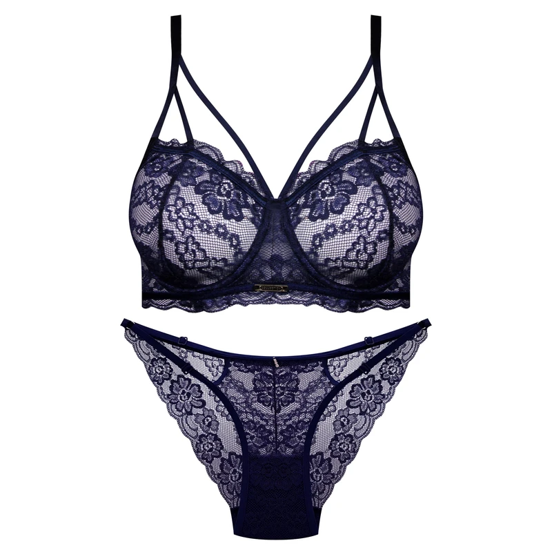 ست شورت و سوتین زنانه ماییلدا مدل فنردار گیپوری کد 4691-8585