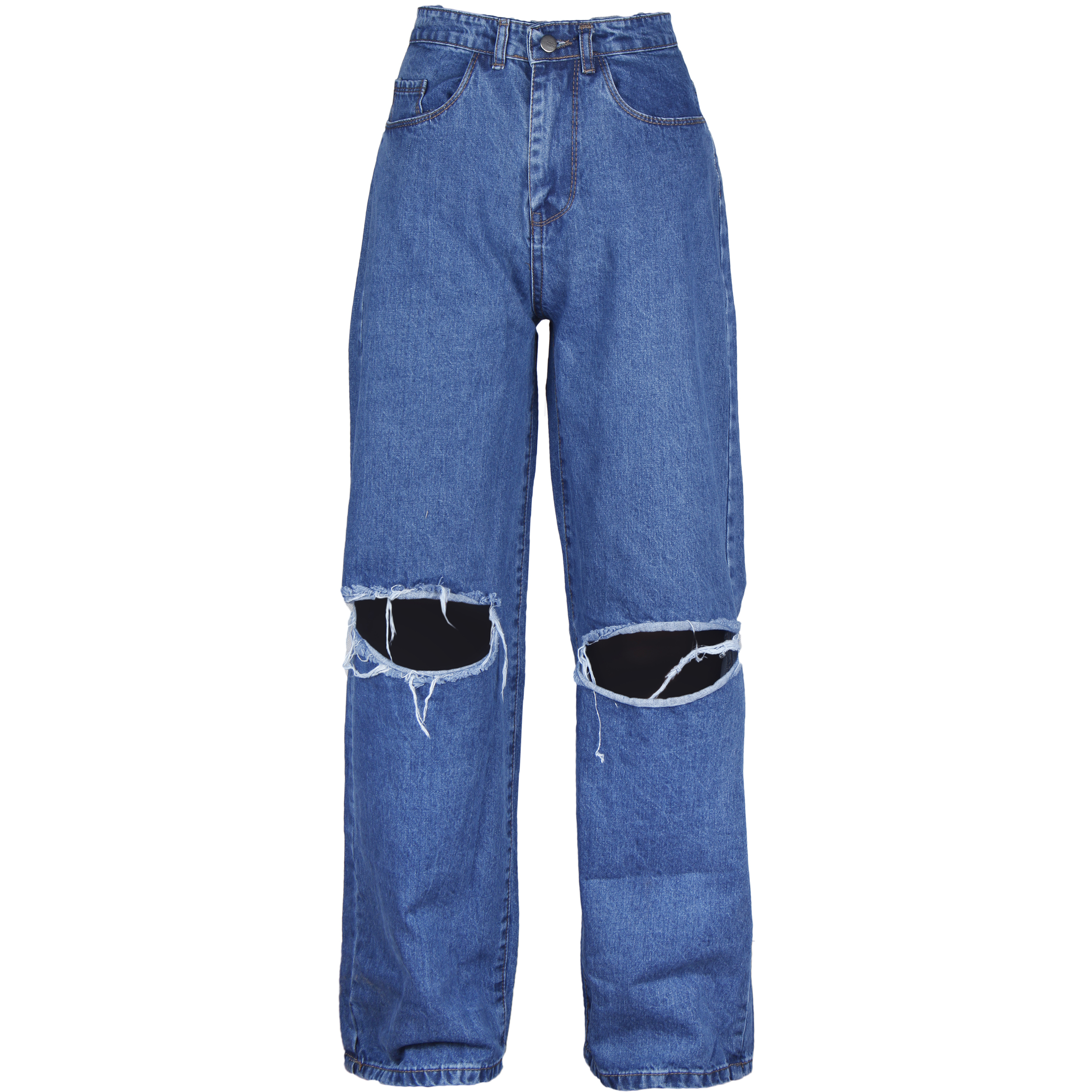 شلوار جین زنانه زیبو مدل 61826 کد 01751