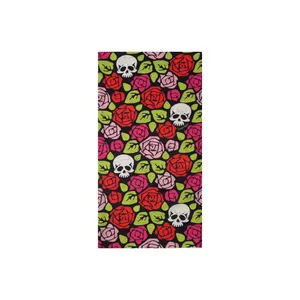 دستمال سر و گردن مدل گل ها و اسکلت