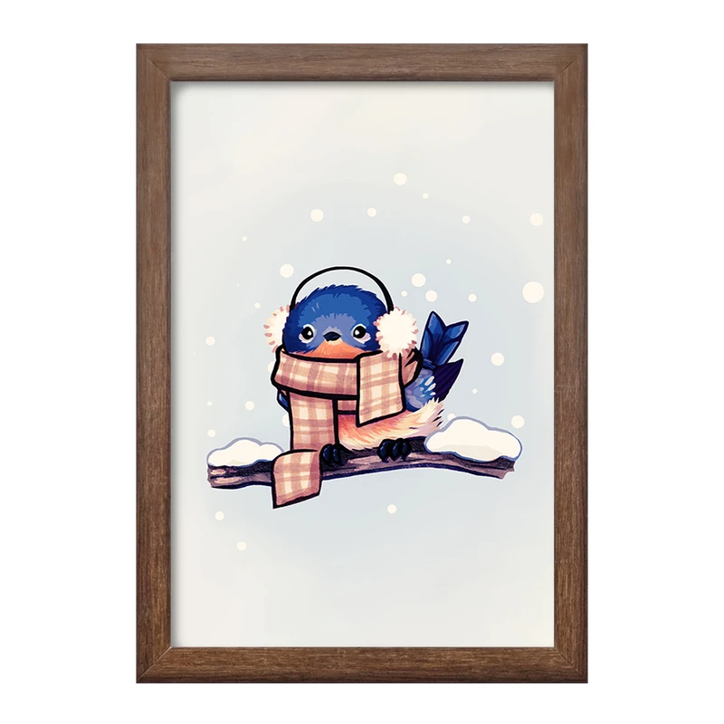 تابلو خندالو طرح گنجشک حیوانات بامزه  کد 21060