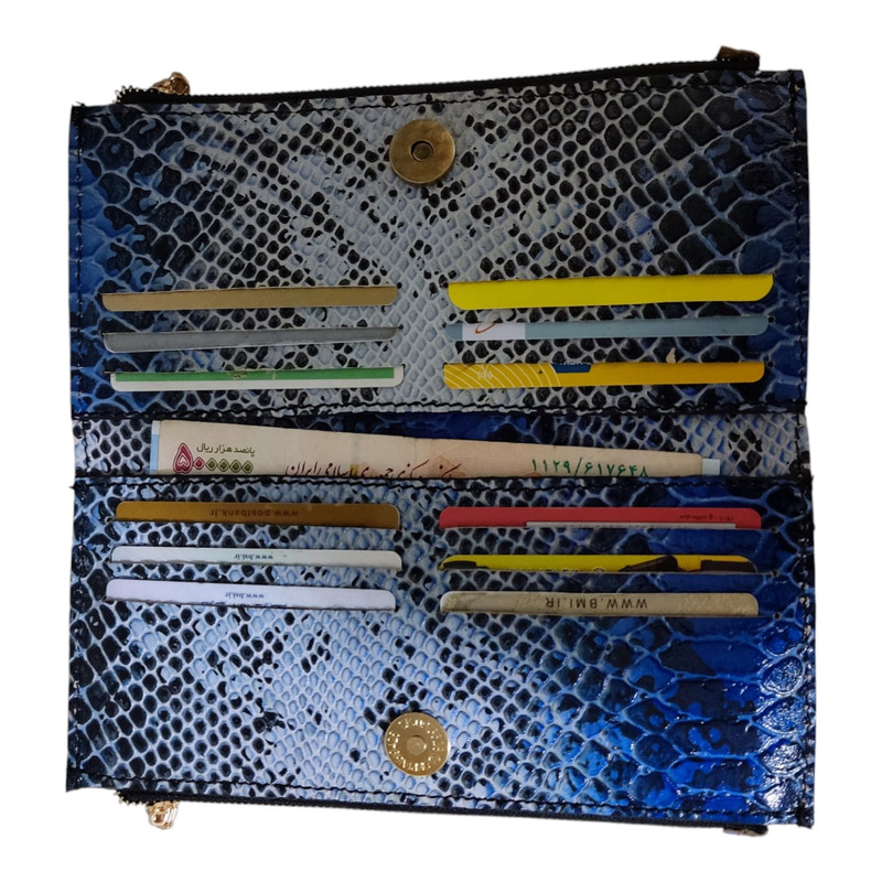 کیف پول زنانه چرم قائم مدل D103