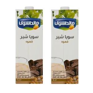 شیر سویا قهوه غیرلبنی مانداسوی - 1000 میلی لیتر بسته 2 عددی