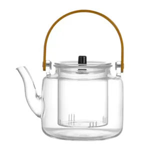 قوری ناتالی مدل دسته بامبو کد K400