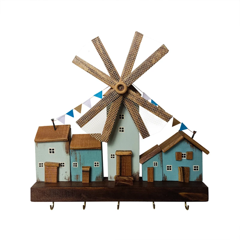 جاکلیدی چوبی مدل دهکده فانتزی کد 5273