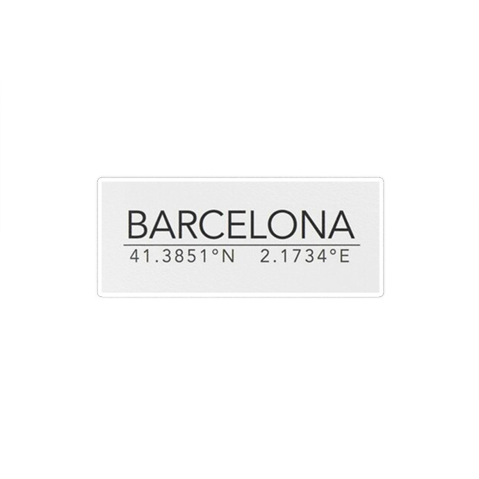 استیکر لپ تاپ ماسا دیزاین طرح موقعیت جغرافیایی Barcelona مدل STK1411