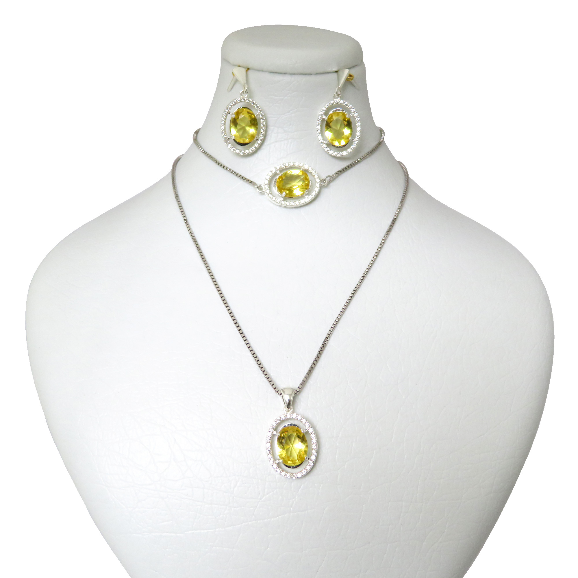 نیم ست نقره زنانه کد AV174D-S10 C3