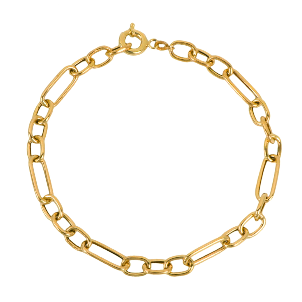 دستبند طلا 18 عیار زنانه گالری رحمانی مدل 31