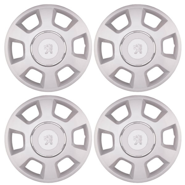 قالپاق چرخ مدل LOX-PEG015 سایز 15 اینچ مناسب برای پژو پرشیا TU5 بسته 4 عددی