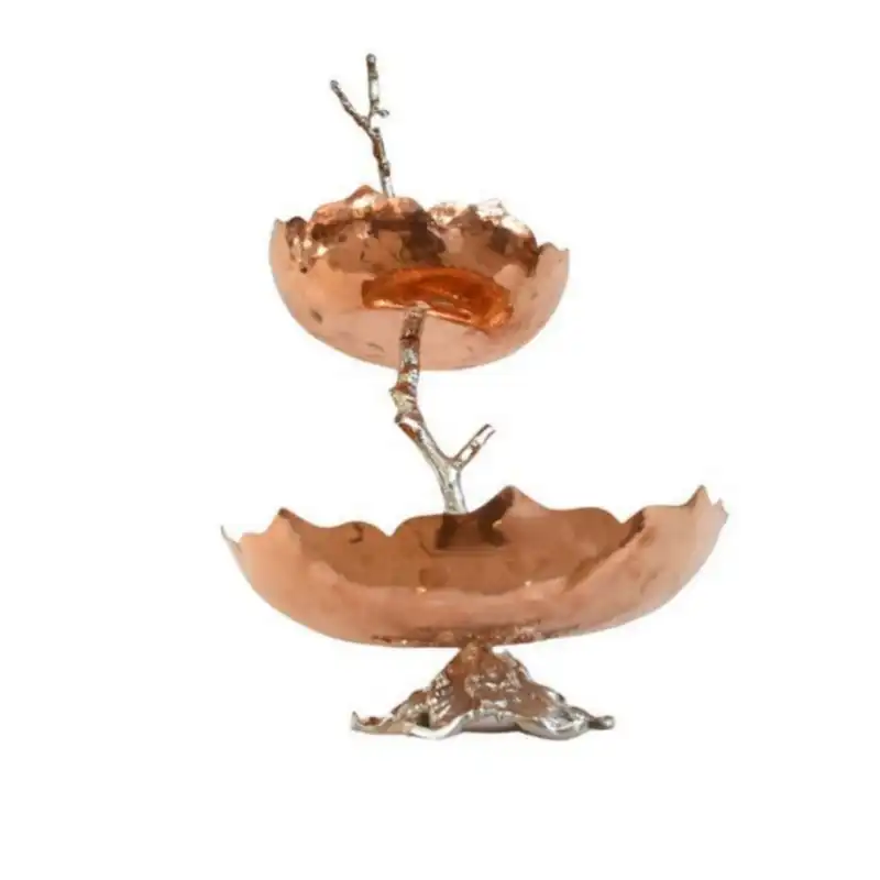 میوه خوری مسی مدل دو طبقه کد ma205