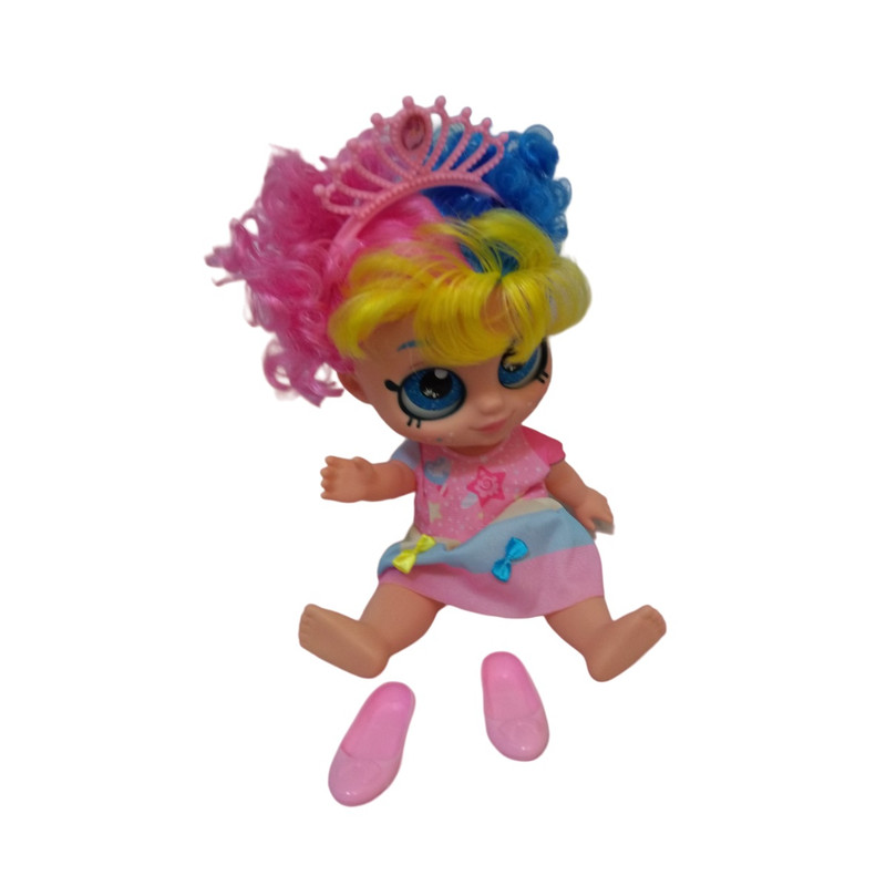 عروسک مدل دختر چشم درشت طرح Kindi Kidi ارتفاع 30 سانتی‌متر